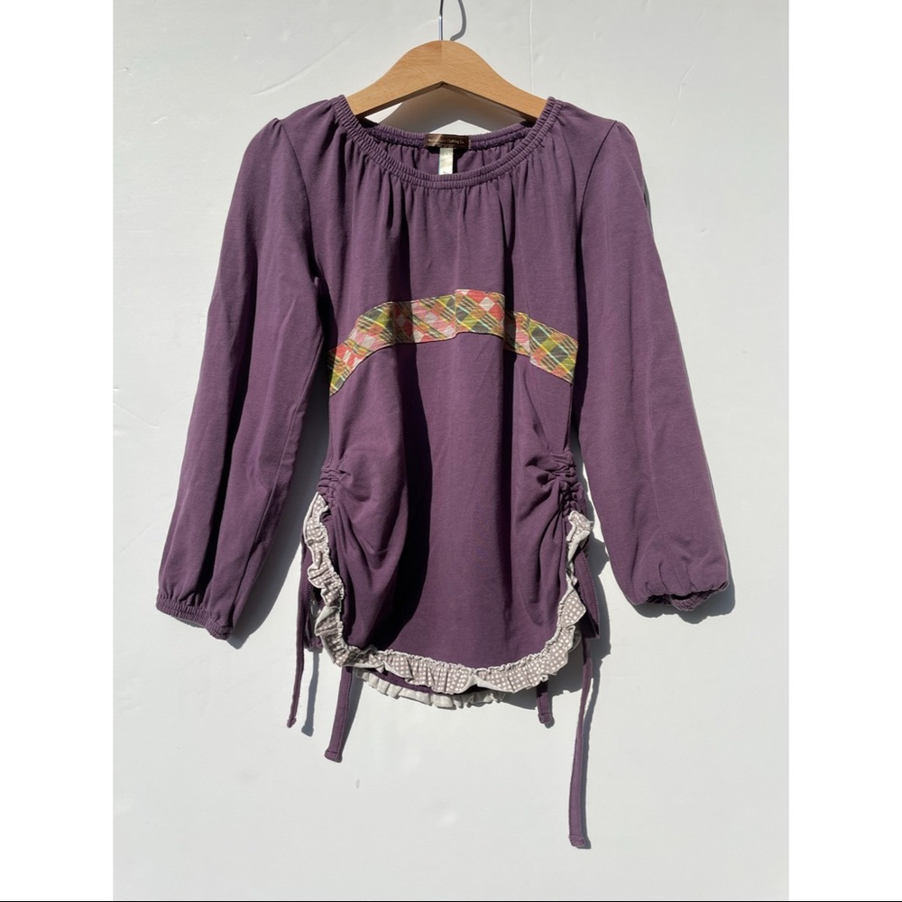 Matilda Jane Plaid Cinch Purple Shirt